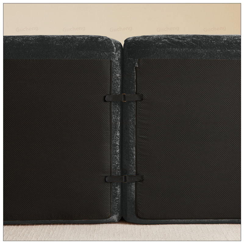 Canapé en forme de U sans os avec velours doux, conception capitonnée, éponge haute densité, sans assemblage, ergonomique et antidérapant