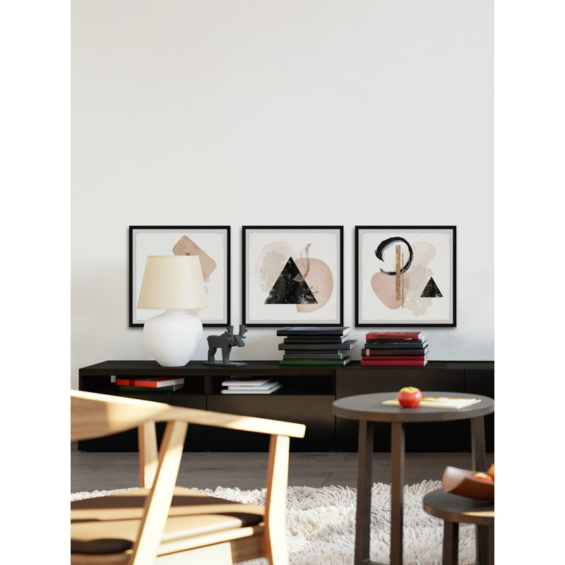 " Broken Knife " by Marmont Hill 3 - Pieces, 18" H x 18" W