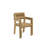63" Bovey Reclaimed Teak Indoor Outdoor Dining Table Set With 51" Teak Bench And Two Teak Armchairs-1445531716-1445531717