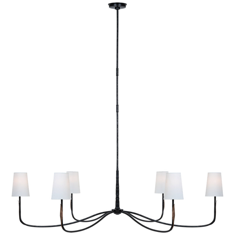 Kairos 6 - Light Metal Chandelier by Thomas O'Brien