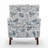 Patterned Polyester Blend Armchair