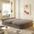 Boneless 78.7" Foldable Sleeper Sofa Bed Full-Size Corduroy Compression Couch Bed - No Assembly Required-872861838