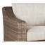 Chaise de patio pivotante avec coussins Shonta