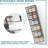 6 Black foldable shoe storage boxes