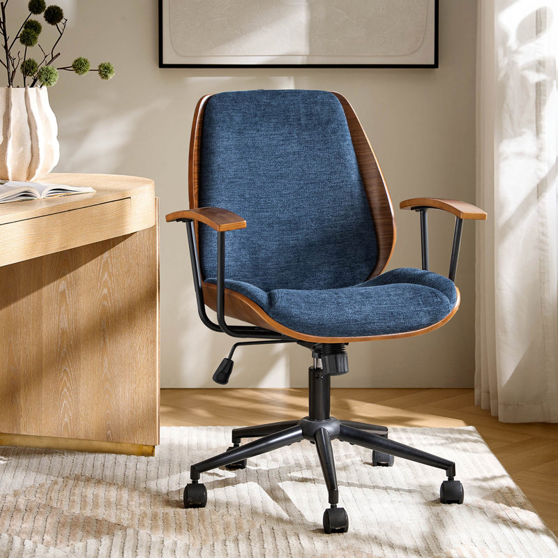 Chaise de bureau Oswina, Marine