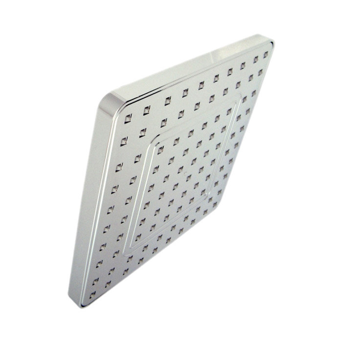 Rio Full Spray Square Rain Shower Head, Polished Chrome
