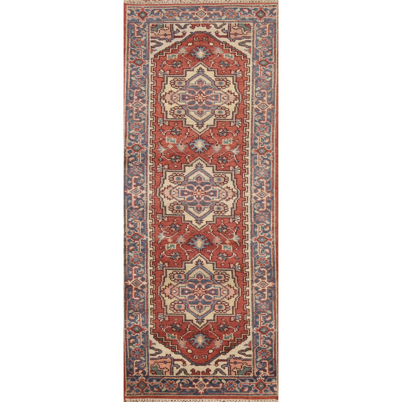Tapis de couloir oriental géométrique 3x8