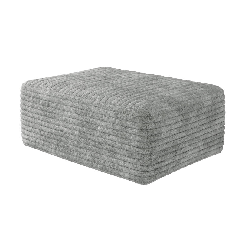 Y119-OTTOMAN-GREY repose-pieds gris, Gris