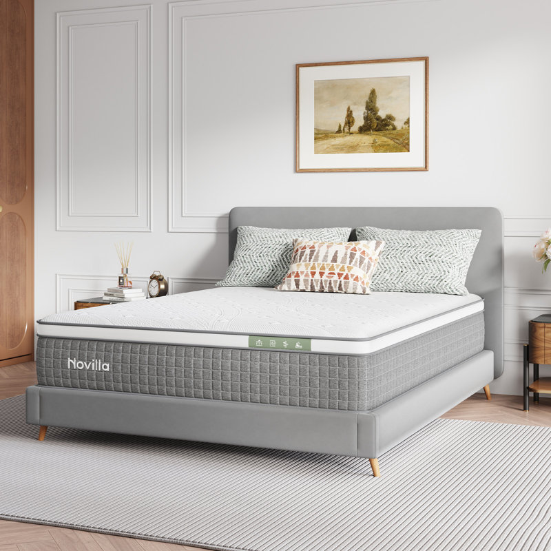 Novilla 10"/12"/14" Gel Memory Foam Hybrid Mattress, Twin XL, 12"