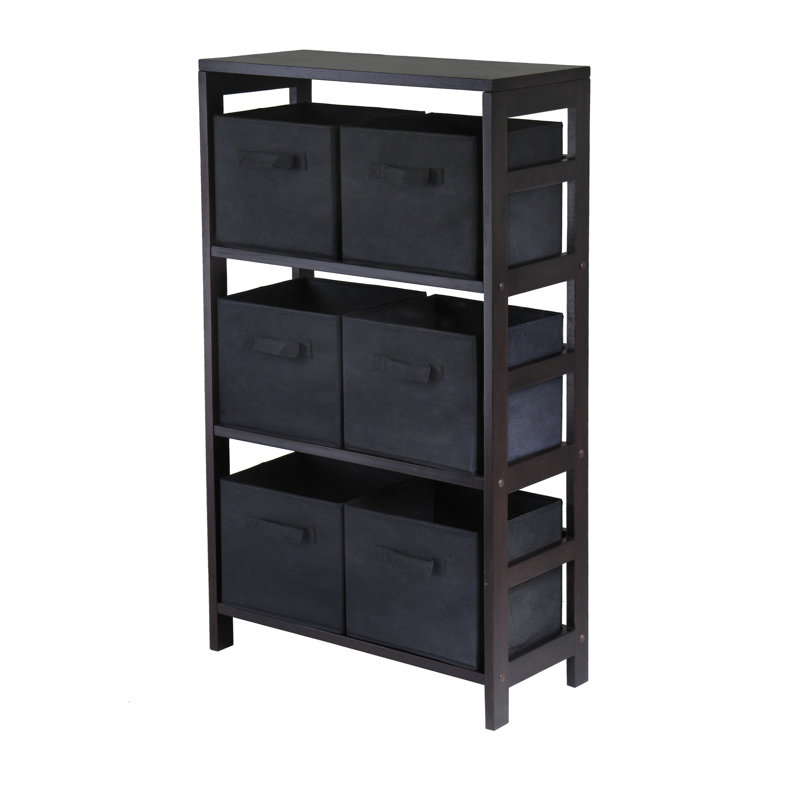 Commode de rangement 6 tiroirs Eleia, Noir
