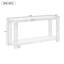 U_STYLE Caractéristiques distinctives d'une console minimaliste avec tablette inférieure et quatre pieds