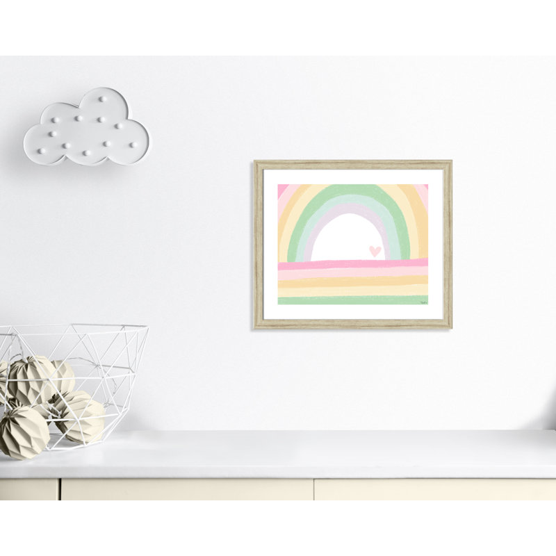Décoration murale pour enfants, H 22,5 po x l 26,5 po x P 0,63 po, Beige Flat Framed