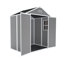 Campcraft 6*5Ft Resin Warehouse - Quality Polypropylene, Waterproof, Rust & Proof, Massive Capacity, Hd Window Storage Unit Protected,