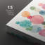 Doux aquarelle multicolore à pois avec un style abstrait moderne et lumineux encadré sur toile-131653980-131653982