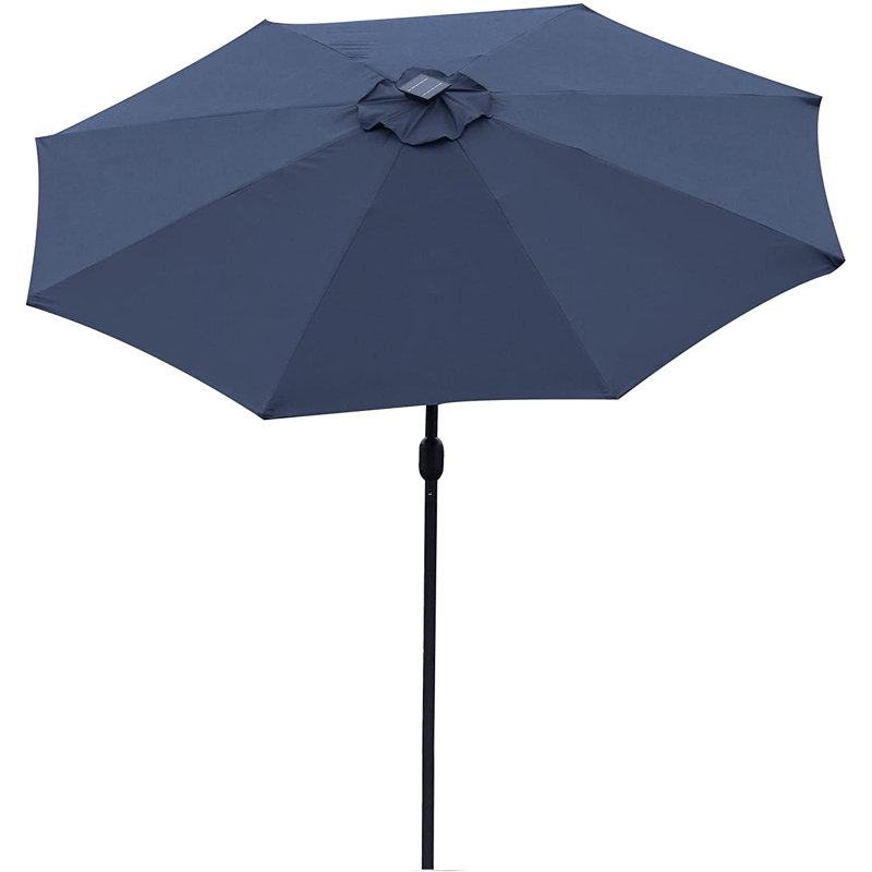 Yakhlef 270cm Lighted Tilt Market Parasol, Blue