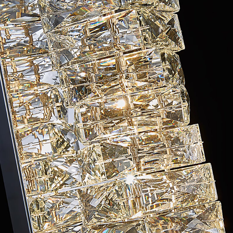 Ashvik Stainless Steel LED Flush Mounted Sconce, Stainless Steel