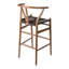Tabouret de bar et de comptoir en bois massif Etta-1056858785-1056858789