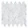 Channing 1-in. x 2.5-in. Elongated Hex Marble Look Polished Natural Stone Wall & Floor Mosaic Tile