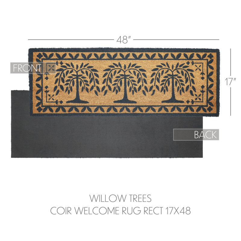 Tapis Willow Trees Coir, L 17 po x L 48 po