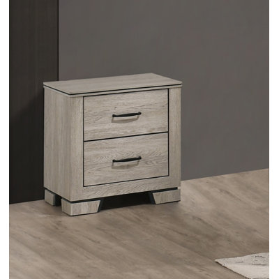 Rustic Farmhouse Nightstand With USB Charging