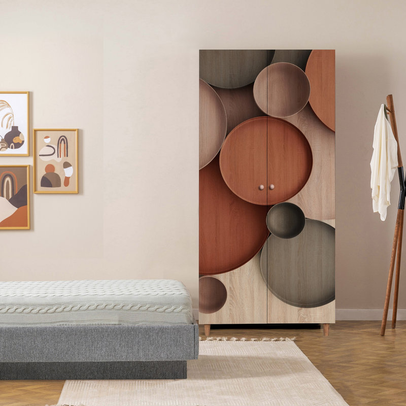 Berend 2 Door Manufactured Wood Wardrobe