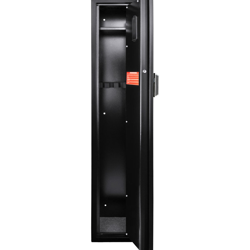 Armoire biométrique 1,83 pi cu pour rangement organisé - solution sécuritaire pour clavier en acier noir