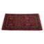 Ovaline Oriental Area Rug in Red