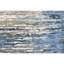 Abstract Area Rug in Ivory/Light Blue