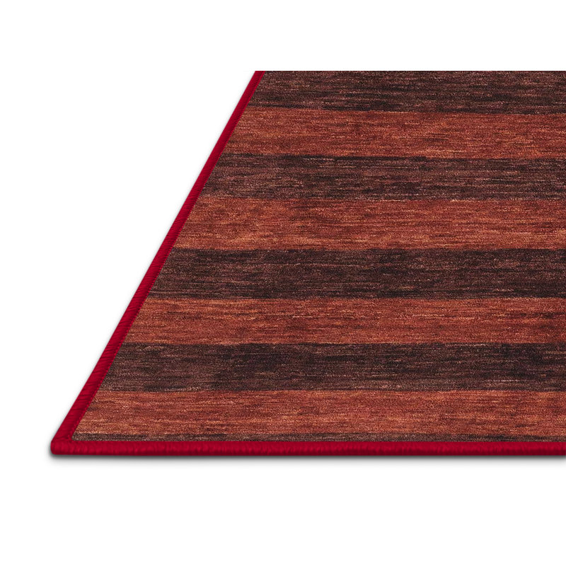 Analeece Striped Indoor Rug, Rectangle 4' x 6'