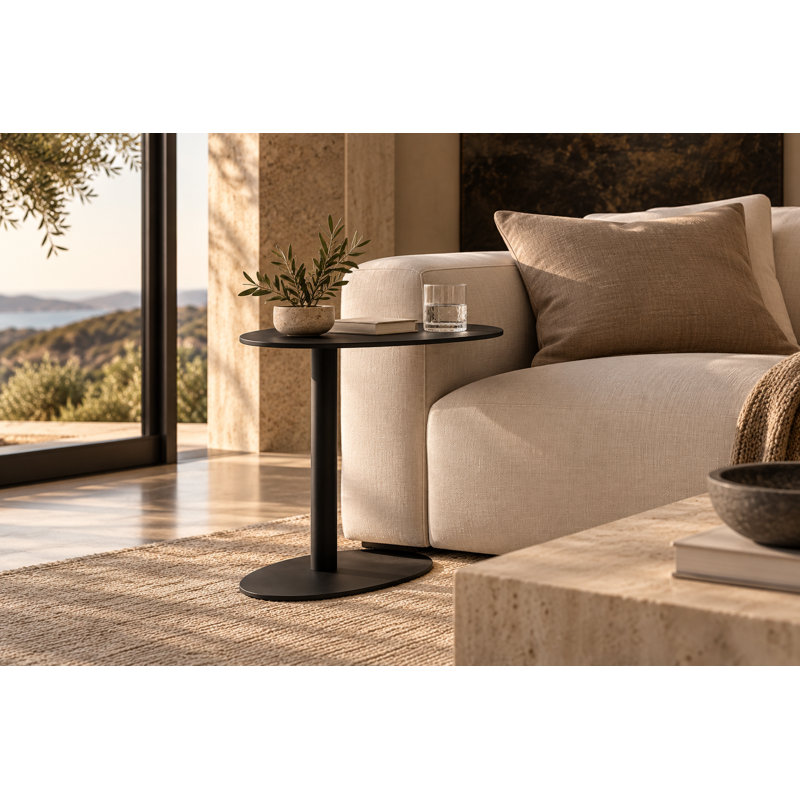 Staccato Tray Top End Table, Black