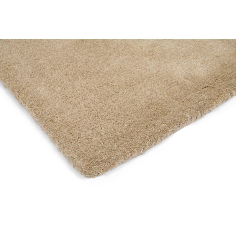 Sanderson Hand Tufted Wool Abstract Area Rug in Red/Orange, Rectangle 4'7" x 6'7"