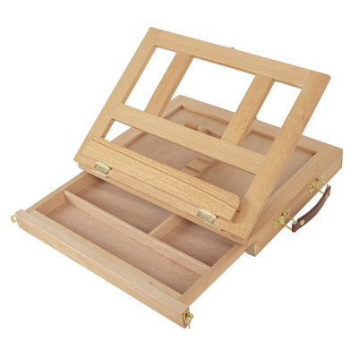 Boîte à outils d'artiste en bois