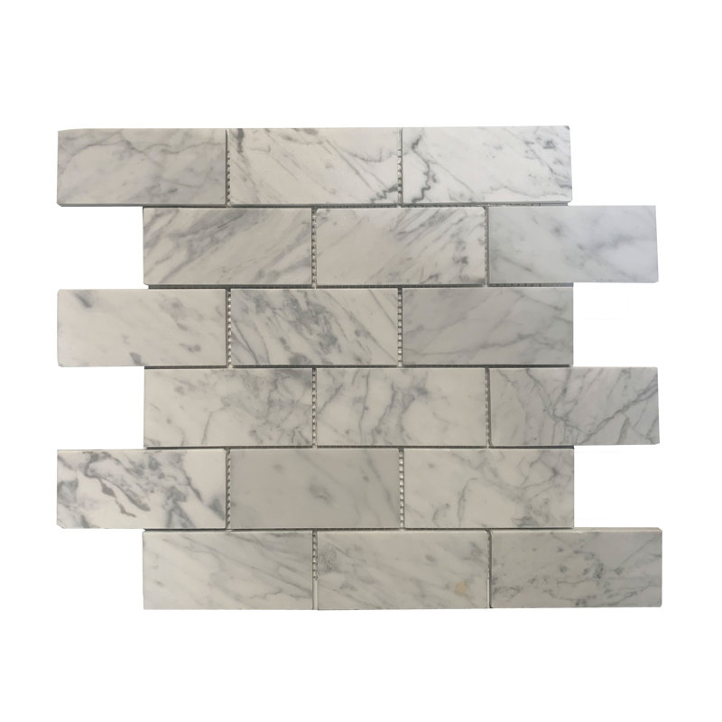 2 in. x 4 in. Honed Marble Tile