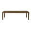 Grande table de salle à manger transitionnelle à finition brune avec rallonge à rallonge de style maison de campagne moderne 1 pièce (sans la chaise)