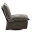 Confortable fauteuil pivotant en chenille gris foncé à 360 degrés pour différentes pièces gris avec fonction de confort-915988112