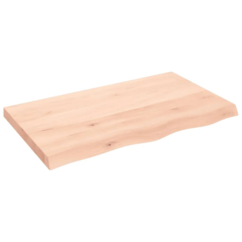 Flagstaff Oak Solid Wood Floating Shelf, 6cm H x 100cm W x 60cm D