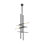 Sean Lavin Cityscape 6-light X-Large Pendant in Hand Rubbed Antique Brass with Crystal shade