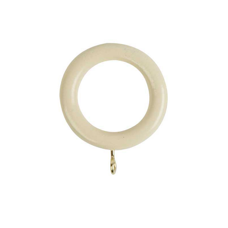 Wood Curtain Rings, Cream, 35 cm W x 35 cm D