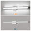 Luminaire de meuble-lavabo mural moderne en nickel brossé à DEL moderne 41 po
