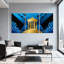 Ensemble de 3 impressions sur toile Golden Temple-651888907