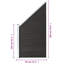 Fence Panel WPC 95x(105-180) cm-2094260849
