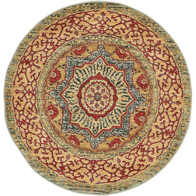 Tapis jaune / rouge Ophelia