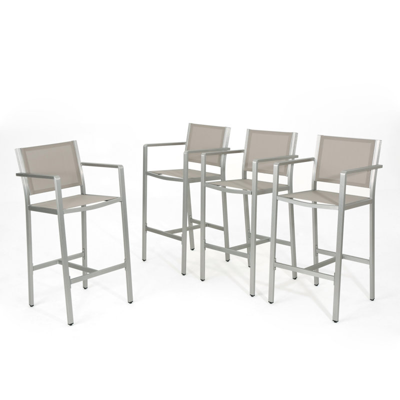 Caggiano Metal Outdoor 30'' Bar Stool