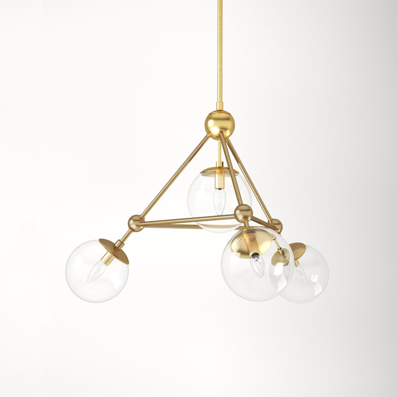 Lodge Iron 4-Light Chandelier