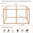 8-Panel Indoor Dog Playpen With Modular Panels And Wood Frame