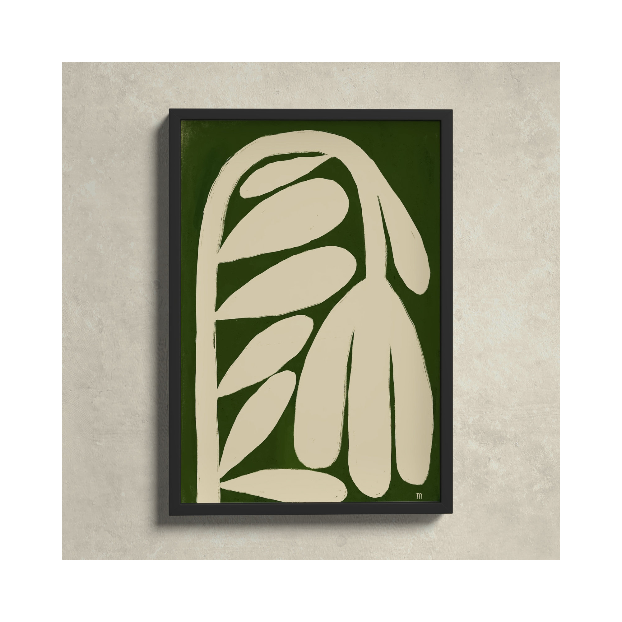 Tulip by StudioM, Black, 20" H x 14" W x 1.25" D