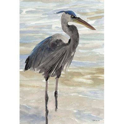 " Heron In Water " Painting Print