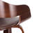 Mid-Century Modern Wooden Frame Swivel Bar Stool-196968329