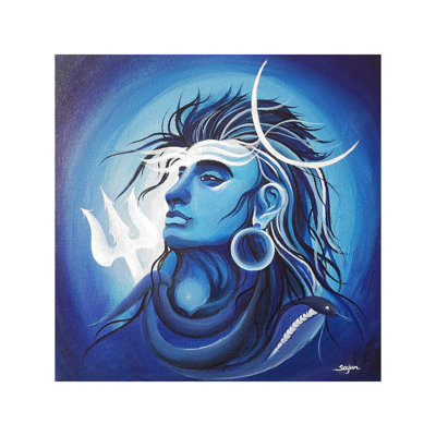 Neelkanth Lord Shiva | Acrylic On Canvas | By Sajan Dhal