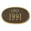 Date 2-Line Wall Address Plaque-196843447